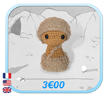 CHIBI - Neanderthal Caveman / Néandertal Homme Cavernes - Stone Ice AGE Pierre Glace - Amigurumi Crochet - LINK - FROG and TOAD Créations
